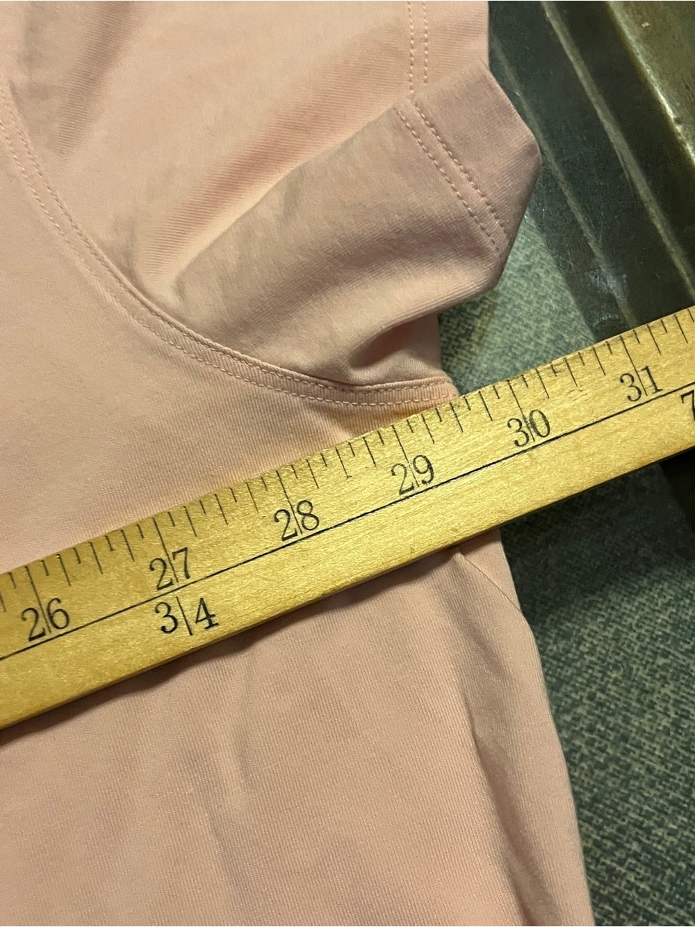lululemon All Yours Tie Back Tee Size 8 Light Pink Pima Cotton - Picture 9 of 10